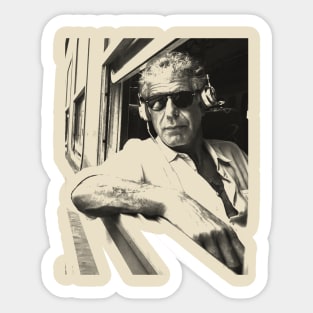 Anthony Bourdain on the Train Sticker